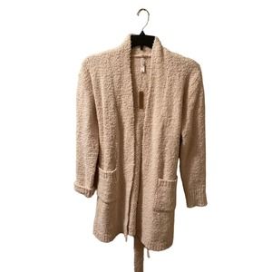 SKIMS Robe Cozy Knit Short Dusk Soft Pink NWT S/M AP-RBE-0242